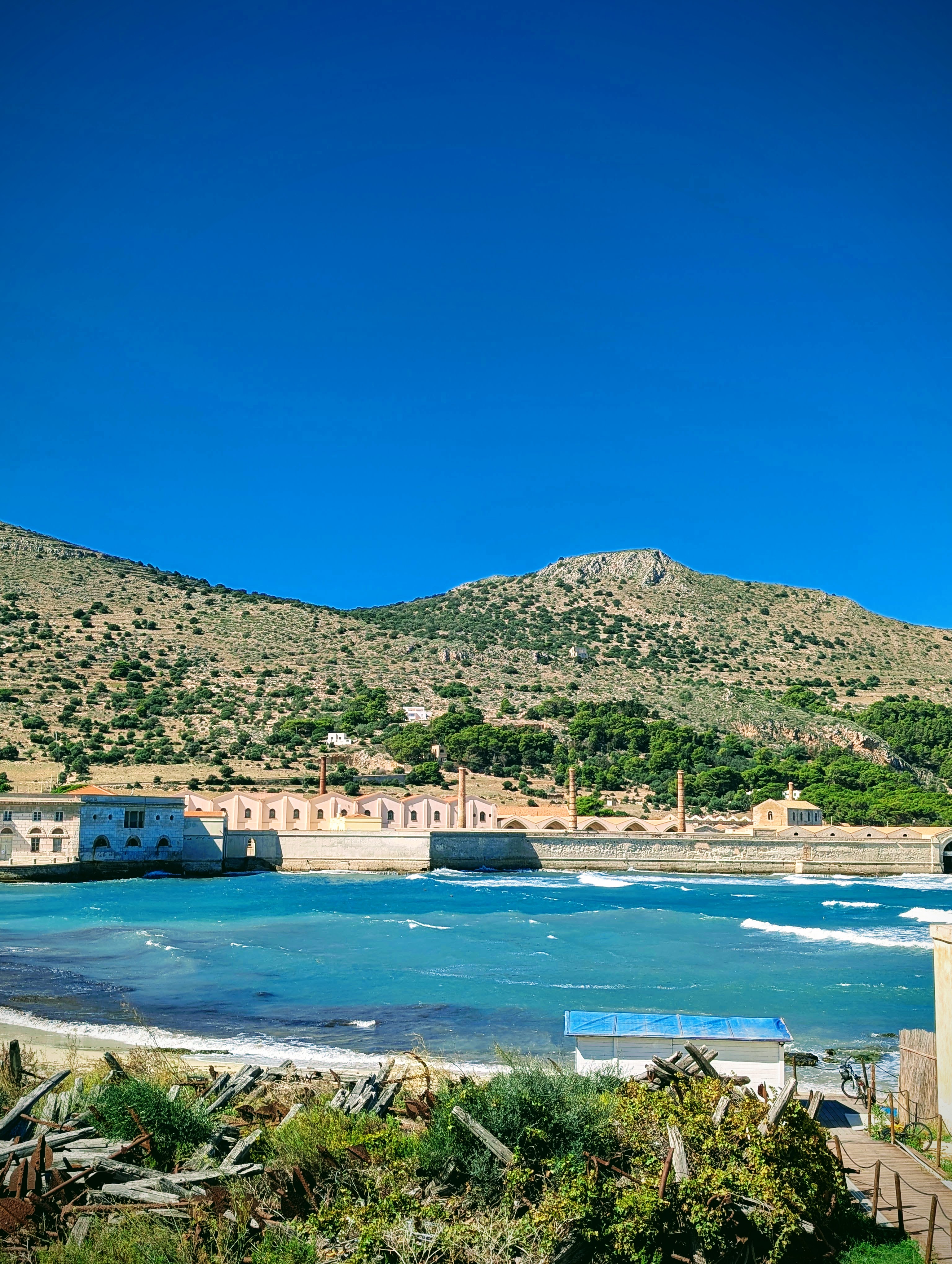 Favignana sea and former tonnara